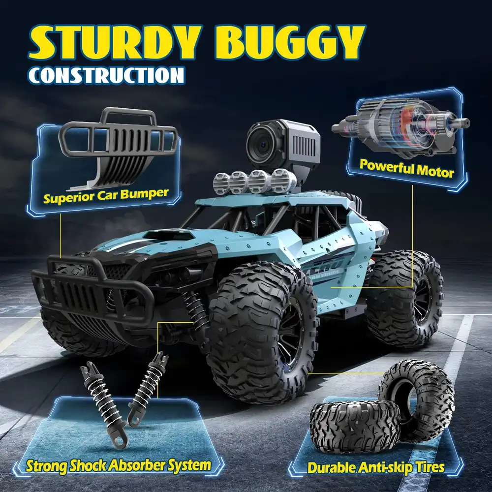 DEERC 1:16 FPV Camera RC Truck image 5