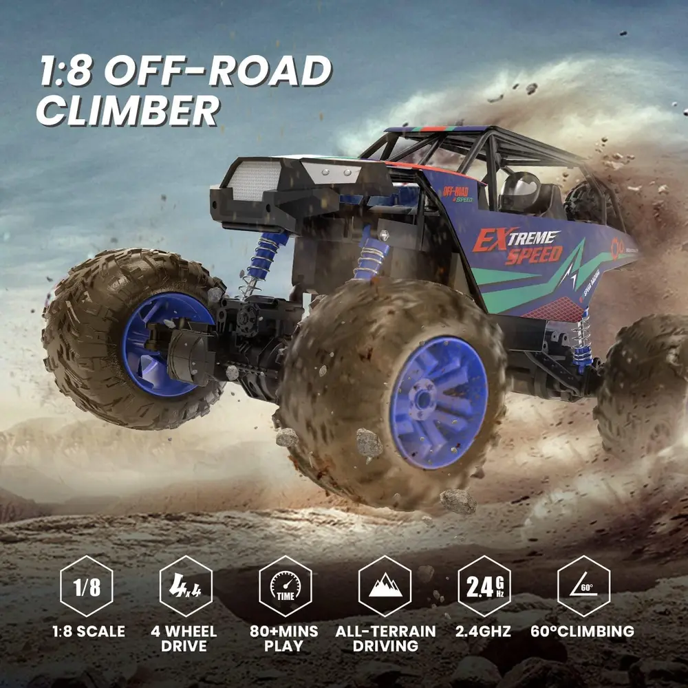 DEERC 1:8 RC Monster Truck image 3