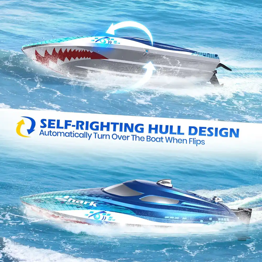 DEERC HJ812 Shark RC Racing Boat image 2