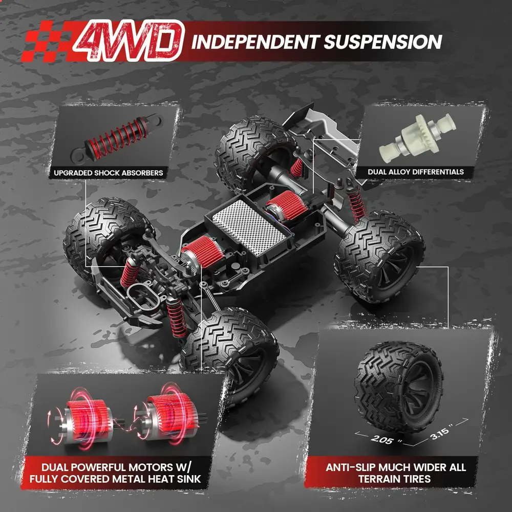 DEERC Brushed RC Short Course Truck image 6