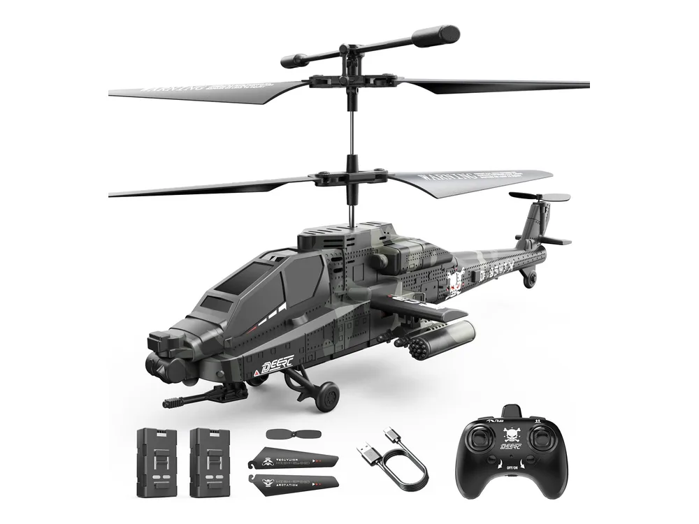 DEERC SQN040 RC Helicopter — Black