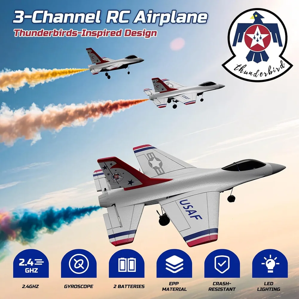 DEERC F16 Thunderbirds RC Plane image 2