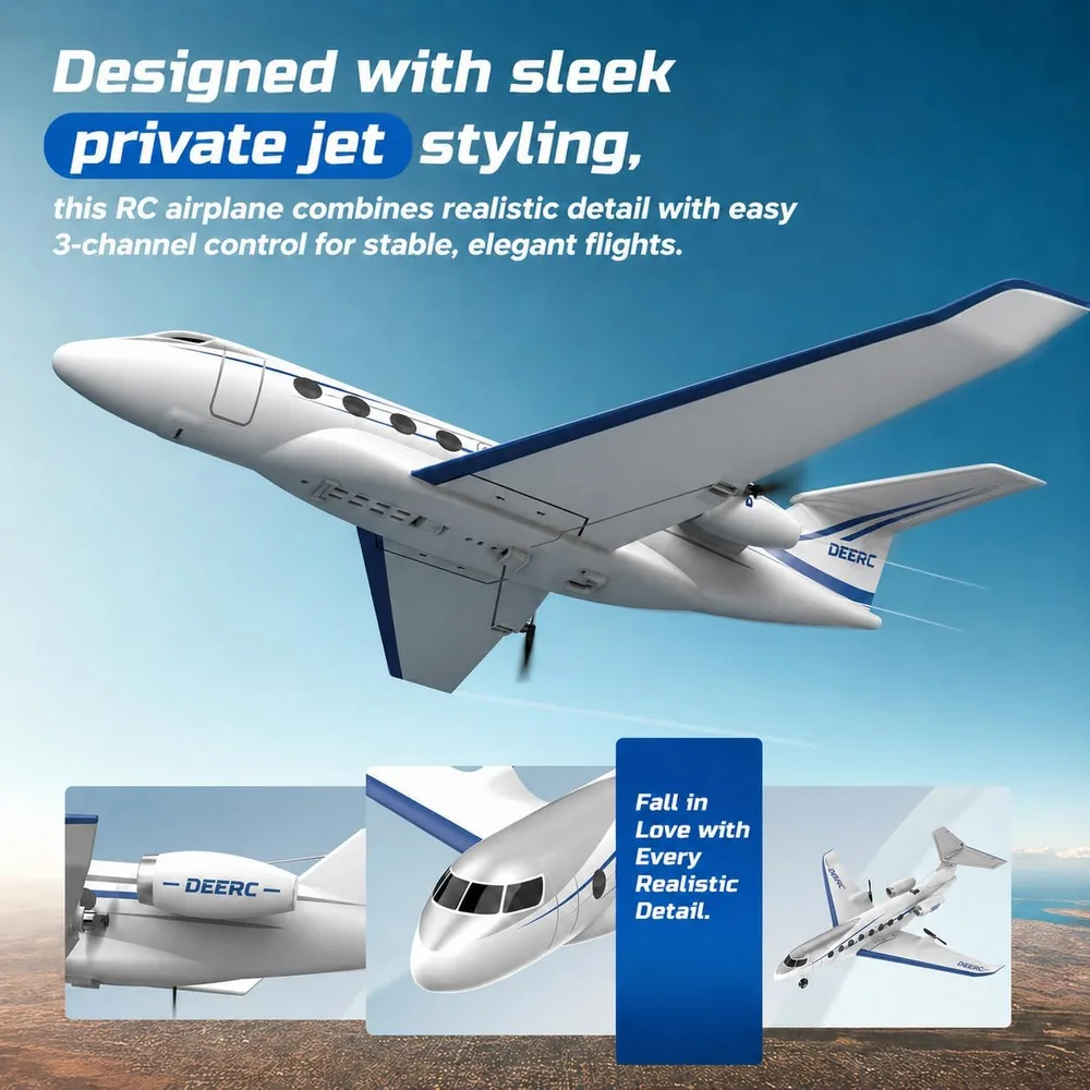 DEERC Z67 Private Jet RC Plane image 2