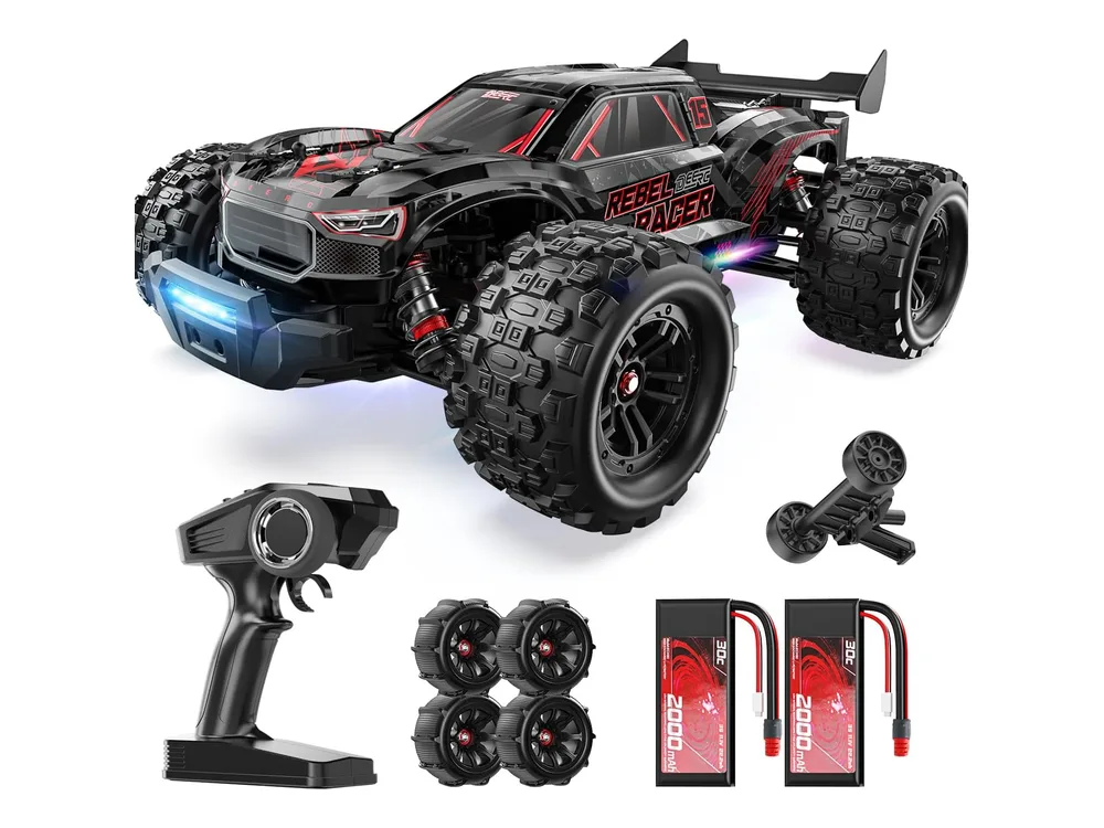 DEERC 1217 Upgrade Brushless RC Truggy — Black