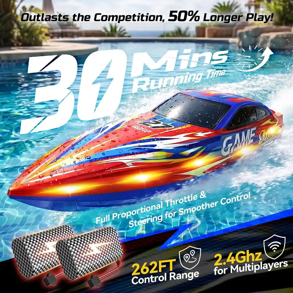 DEERC HJ826 RC Racing Boat image 4