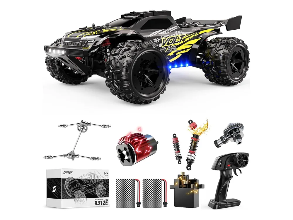 DEERC 9312E RC Off-Road Truck — Yellow